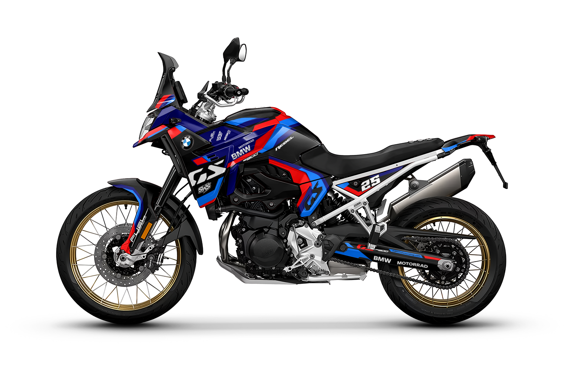 Kit de vinilos BMW F900 GS M DESIGN estilo Motorsport adventure de SupermotoWorldShop