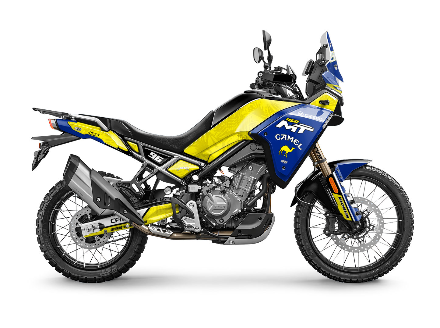 Kit de vinilos CF Moto 450MT Camel diseño adventure rally de SupermotoWorldShop