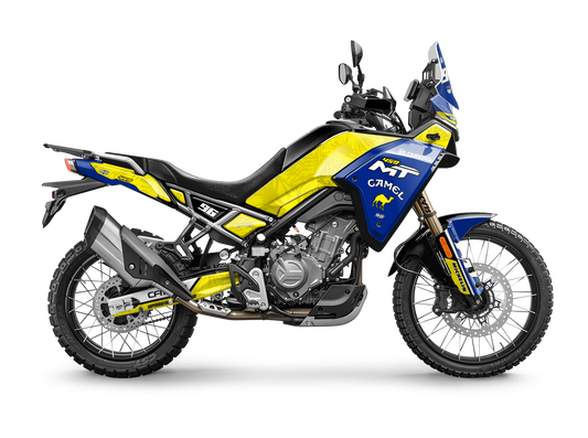 Kit de vinilos CF Moto 450MT Camel diseño adventure rally de SupermotoWorldShop