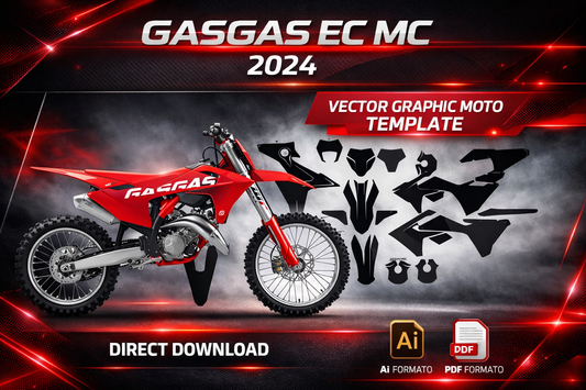 Plantilla vectorial GasGas EC MC 2024