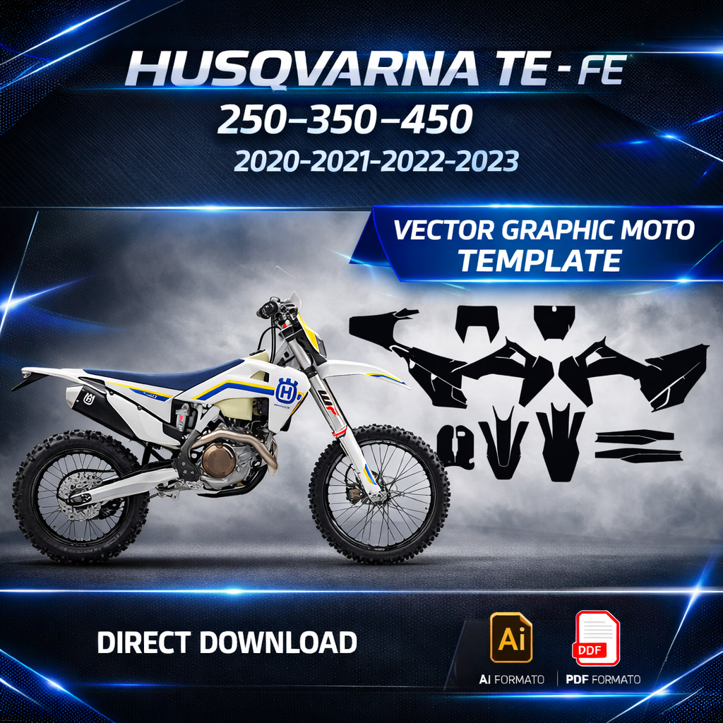 Plantilla vectorial Husqvarna TE-FE 250-350-450 2020-2023