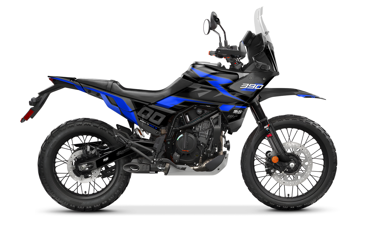 Kit de vinilos KTM 390 Adventure R 2025 PULSE BLUE diseño adventure