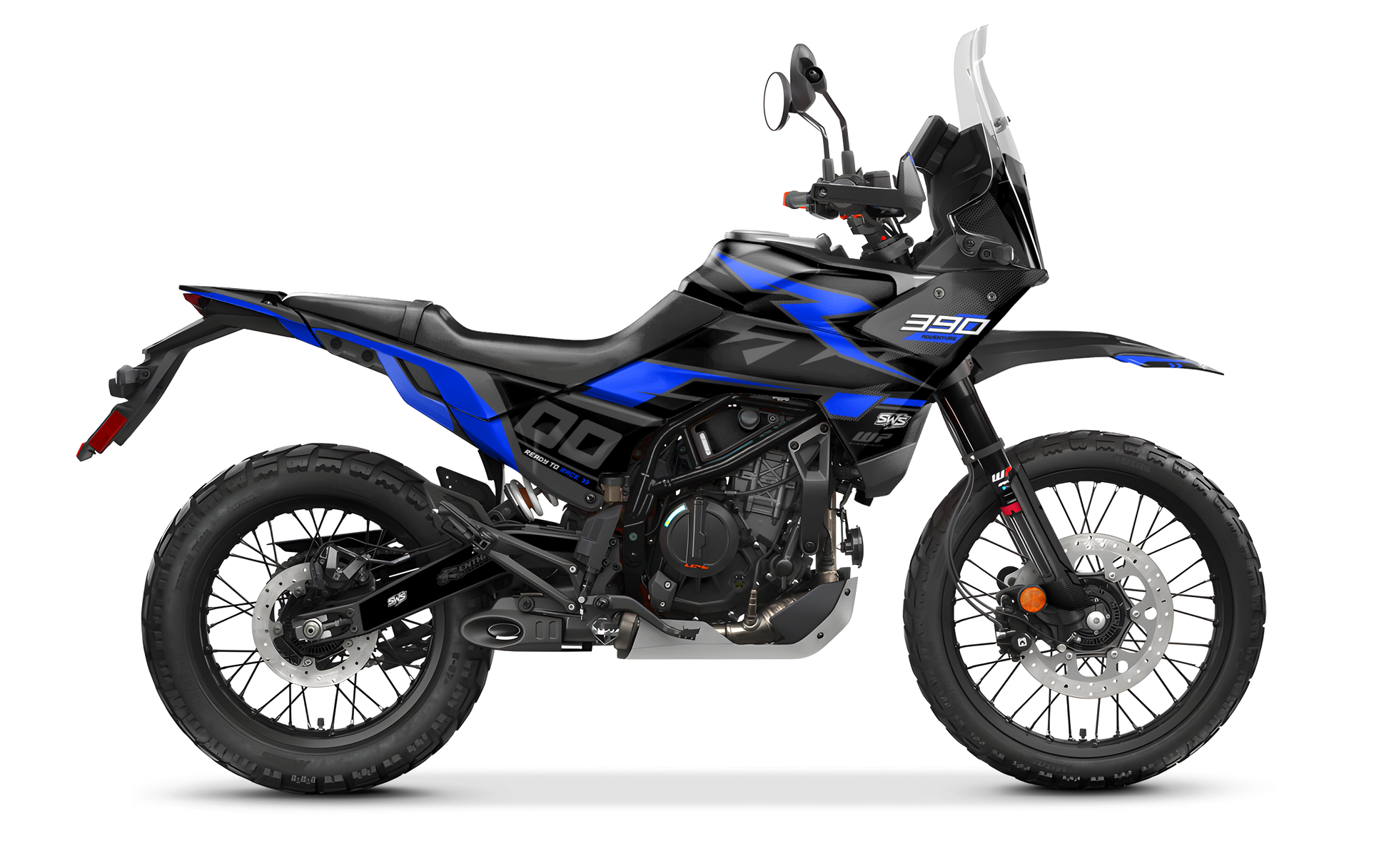Kit de vinilos KTM 390 Adventure R 2025 PULSE BLUE diseño adventure