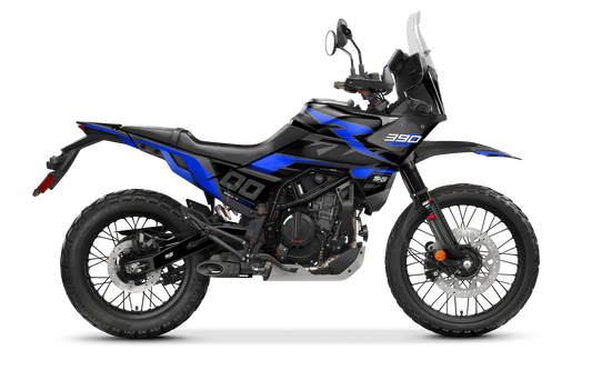 Kit de vinilos KTM 390 Adventure R 2025 PULSE BLUE diseño adventure