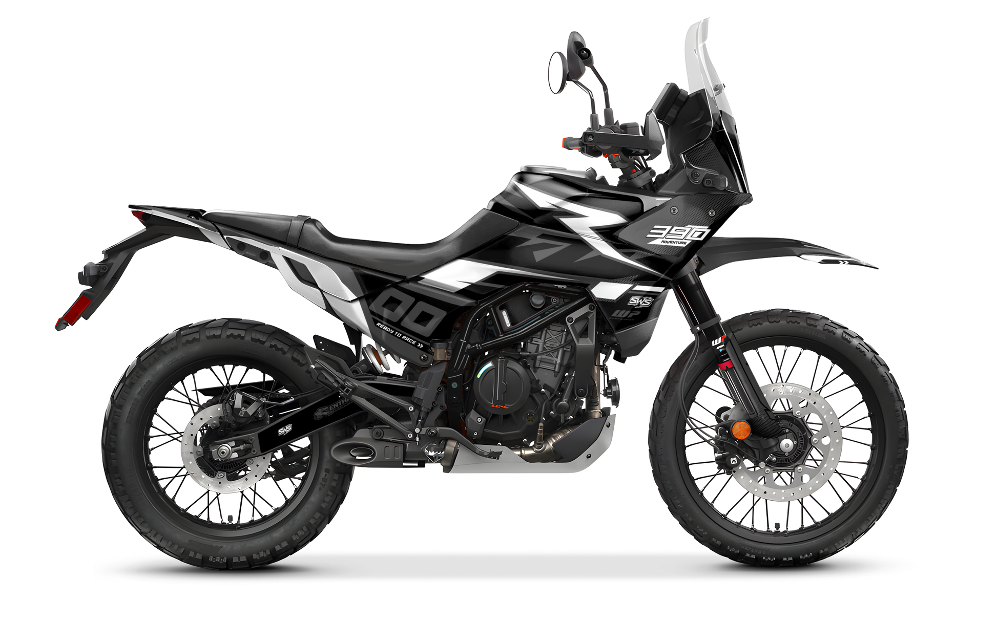 Kit de vinilos KTM 390 Adventure R 2025 PULSE WHITE diseño adventure
