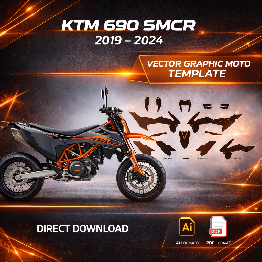 Plantilla vectorial KTM 690 SMCR 2019-2024