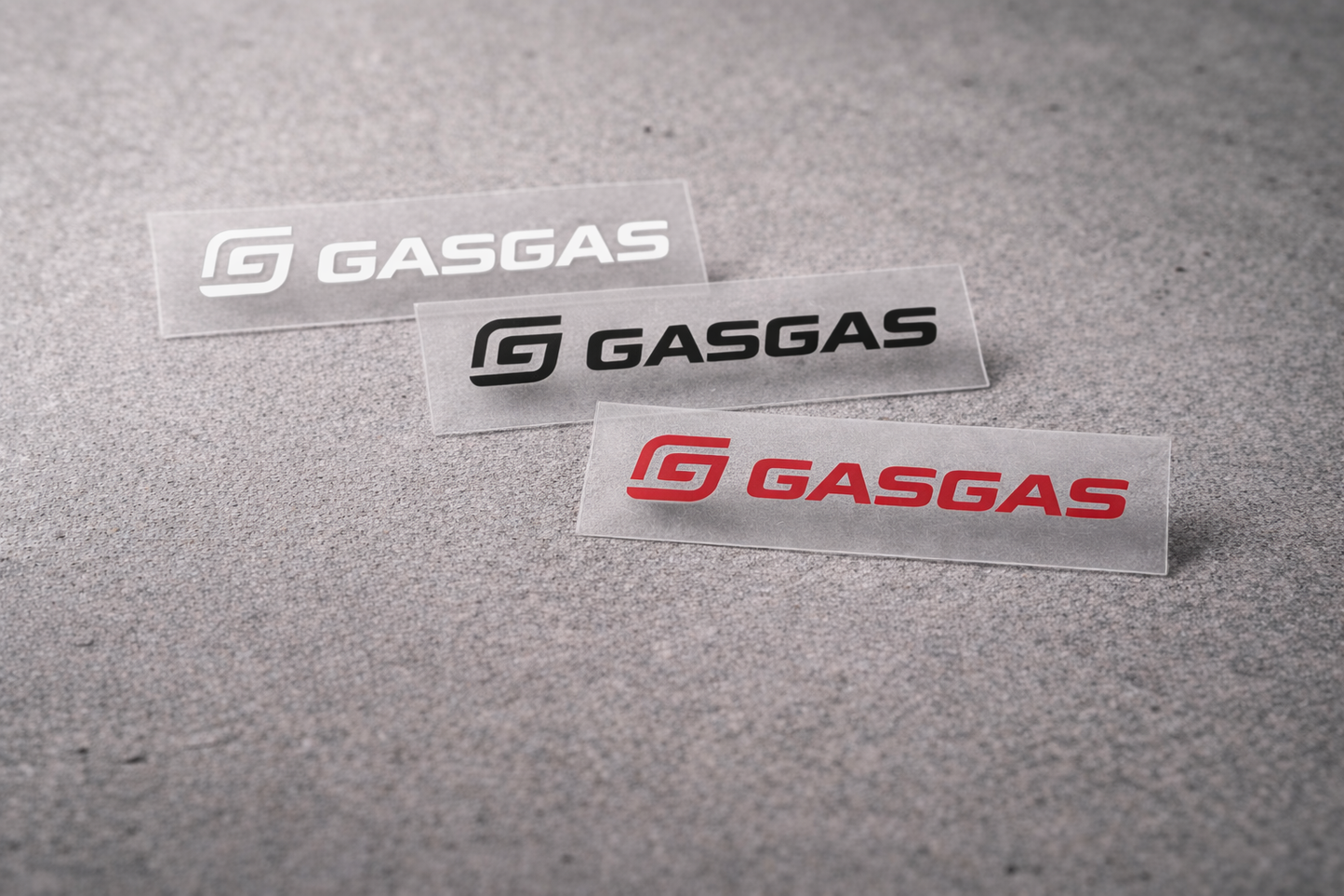 Pegatina GasGas de Vinilo | 5 y 10 cm | Pack Ahorro 10 Unidades