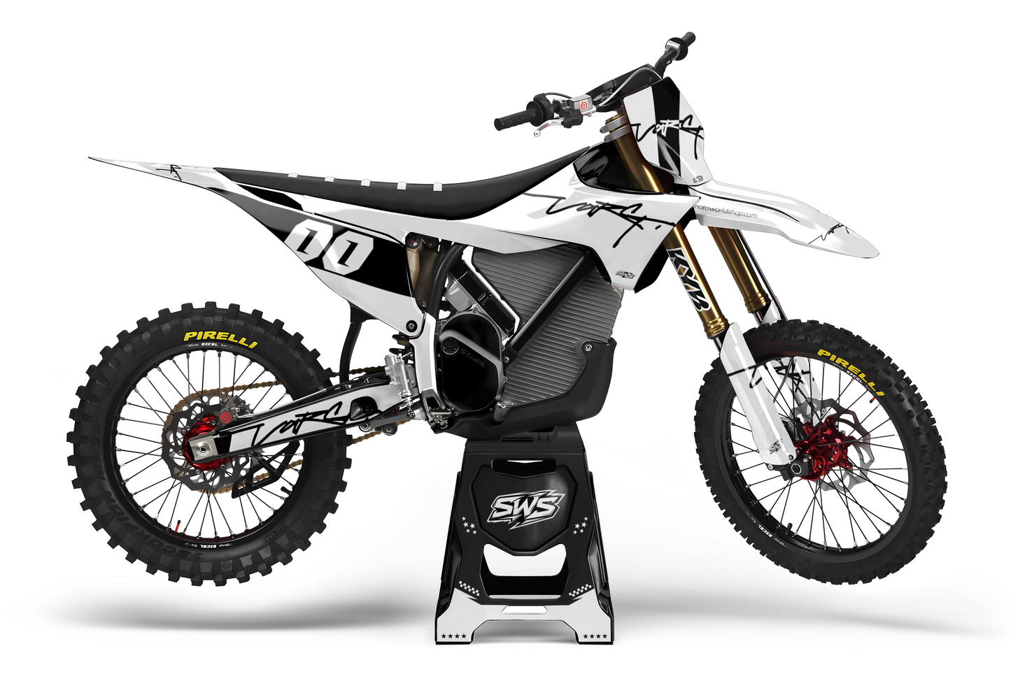 Kit de vinilos Stark Varg Signature White diseño blanco racing premium