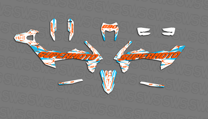 Compra kit de vinilos KTM 690 SMC R Slayer WHITE OB. Graphics kit supermoto con acabado profesional y alta resistencia al desgaste.