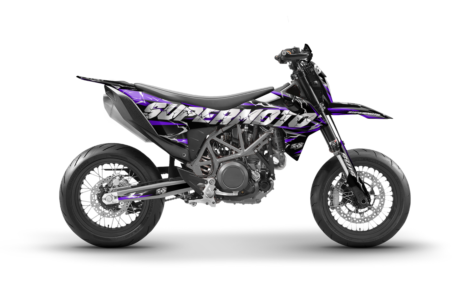 Kit de vinilos KTM 690 SMC R Slayer PURPLE diseño supermoto exclusivo
