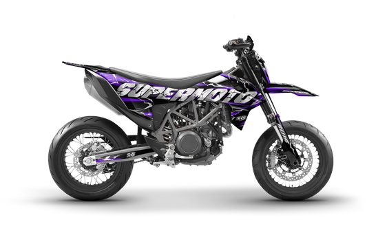 Kit de vinilos KTM 690 SMC R Slayer PURPLE diseño supermoto exclusivo