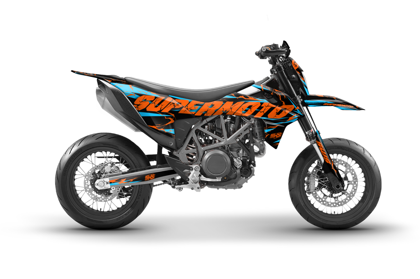 Kit de vinilos KTM 690 SMC R diseño supermoto personalizado