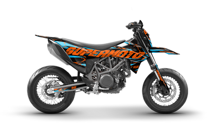 Kit de vinilos KTM 690 SMC R diseño supermoto personalizado