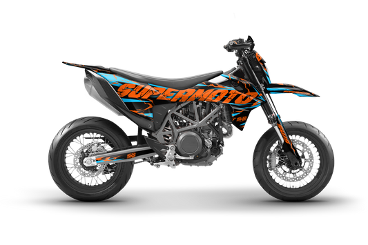 Kit de vinilos KTM 690 SMC R diseño supermoto personalizado