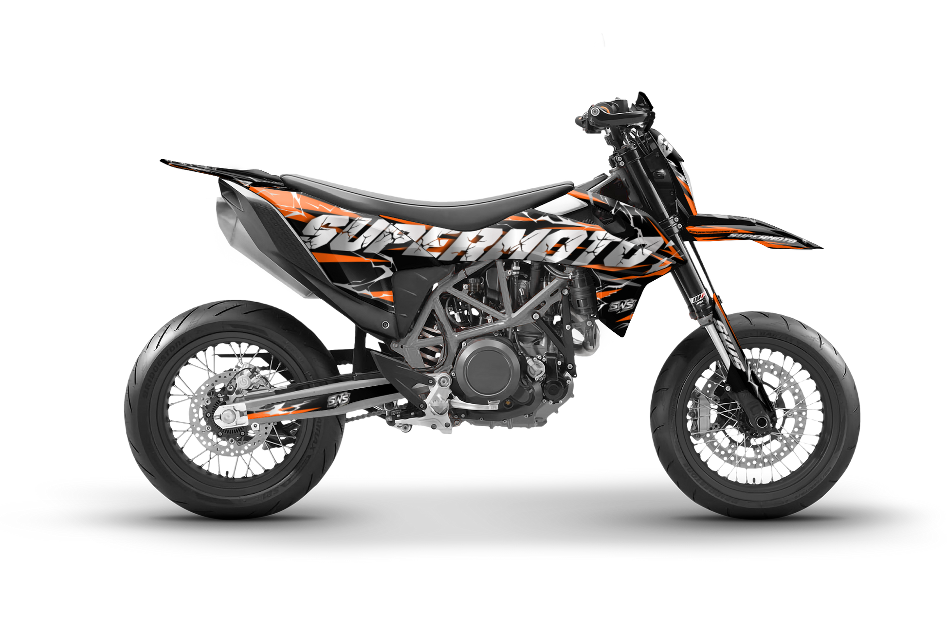 Kit de vinilos KTM 690 SMC R diseño supermoto personalizado