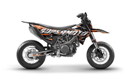 Kit de vinilos KTM 690 SMC R diseño supermoto personalizado