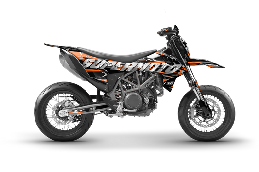 Kit de vinilos KTM 690 SMC R diseño supermoto personalizado