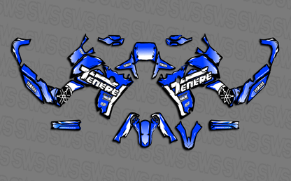 kit vinilos yamaha tenere 700 cartoon blue