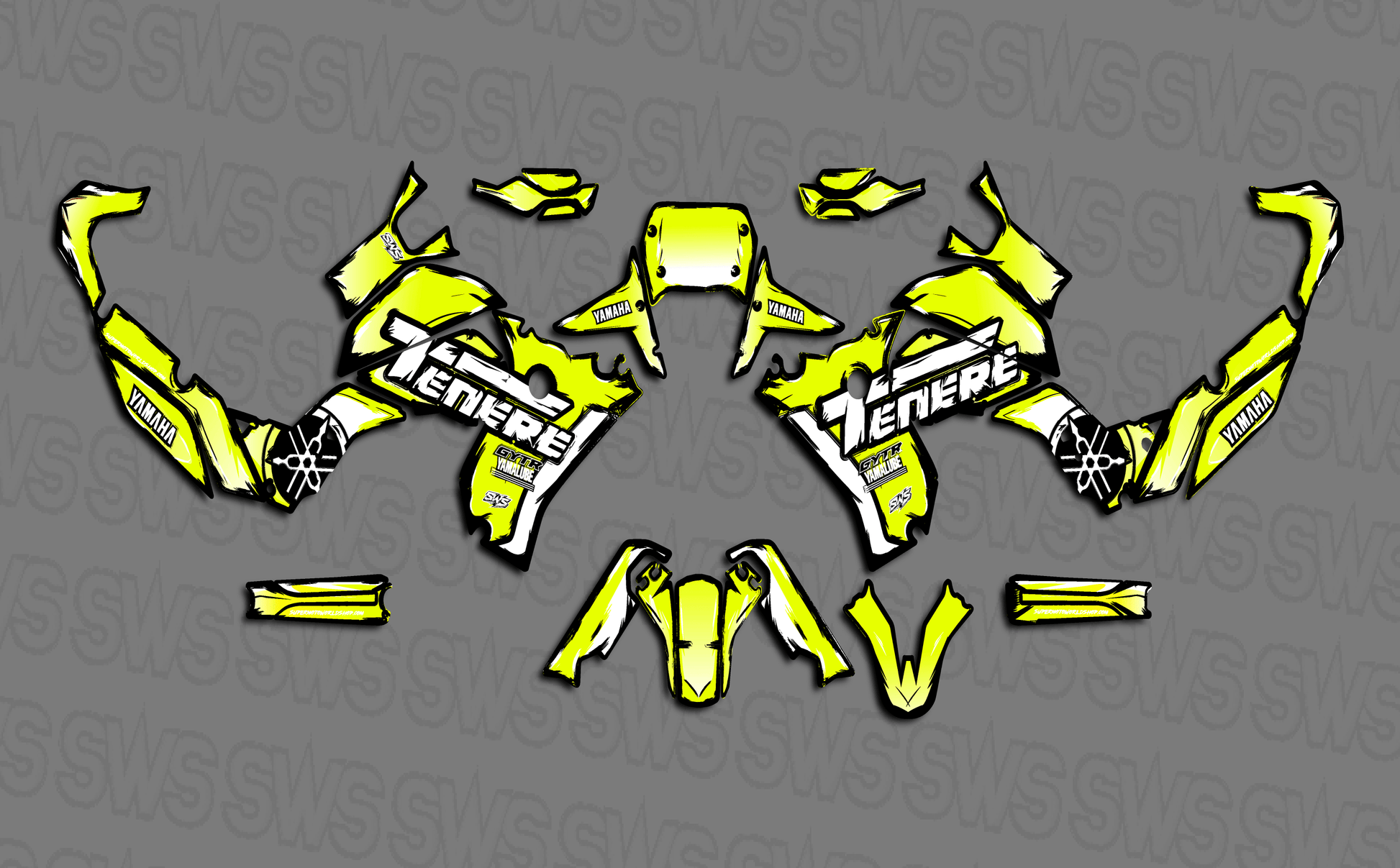 kit vinilos yamaha tenere 700 cartoon lime