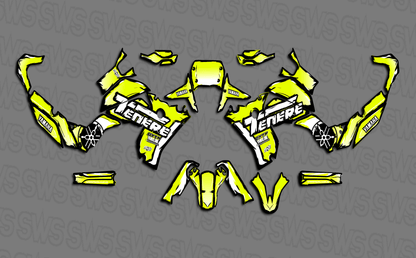 kit vinilos yamaha tenere 700 cartoon lime