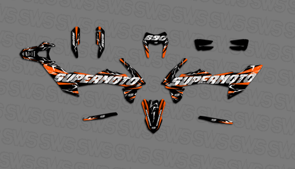 Pegatinas KTM 690 SMC R personalización completa de la moto